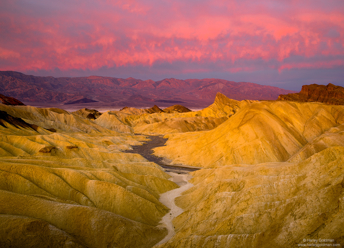 Badland Sunrise Death Valley National Park Landscape mountain and
